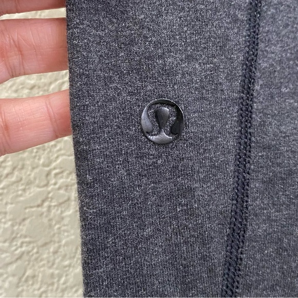 LULULEMON Athletica Heathered Gray High Waist Cotton Leggings Size 4 - Picture 6 of 10